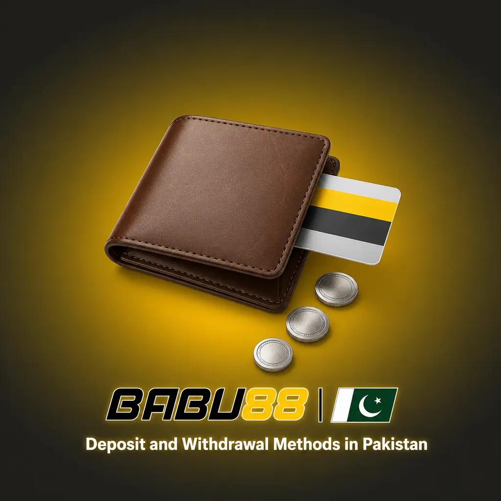 Babu88 Pakistan deposit and withdrawal methods showing D-Pay, BizsPay, MegaPay, and Paykassma options in PKR