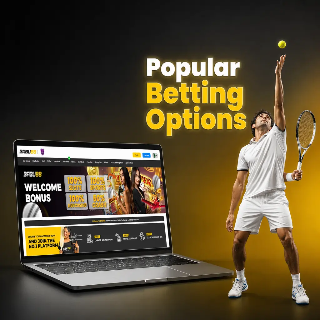 Babu88 popular betting options including live, pre-match, and multi-event modes for cricket, football, and more