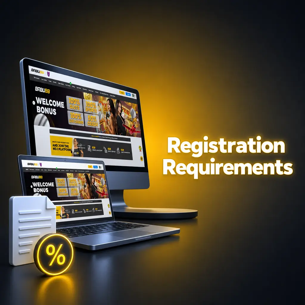 Babu88 registration requirements including age limit, KYC documents, one account rule, and geographic eligibility criteria