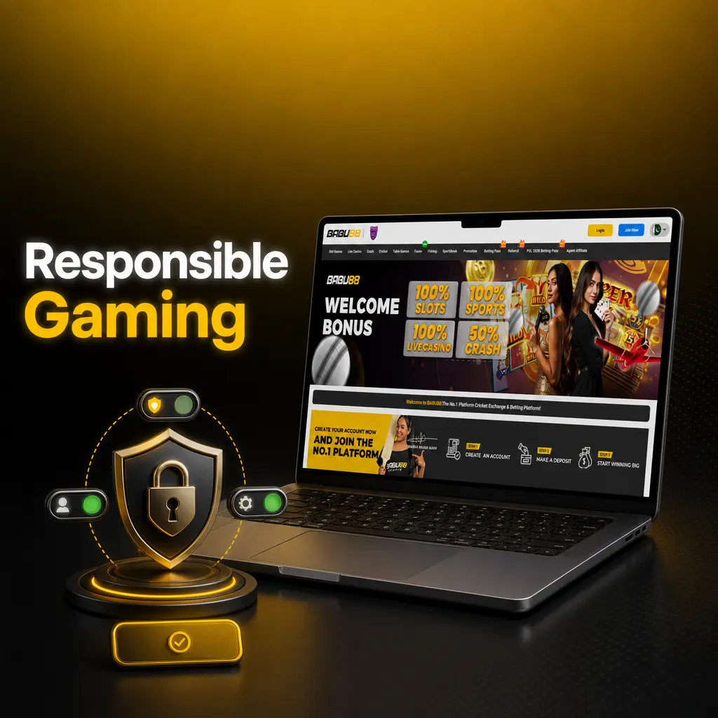 Babu88 responsible gaming tools including deposit limits, session controls, and self-exclusion options for safe play in Pakistan