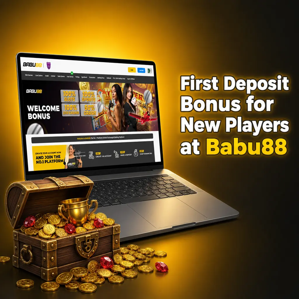 Babu88 first deposit bonus offering Rs500 bonus funds and 150 Free Spins for new players in Pakistan