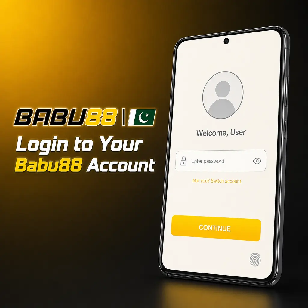 Babu88 login page steps showing credential entry, two-factor authentication, and account dashboard access