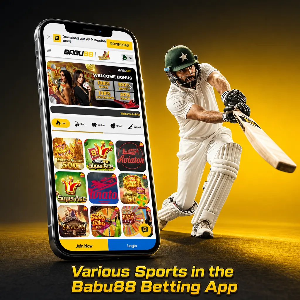 Babu88 betting app sports selection including cricket football kabaddi tennis basketball eSports and virtual sports